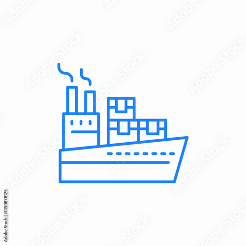 ship shipping icon sign vector