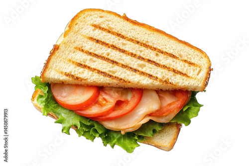 A top down view of sandwich