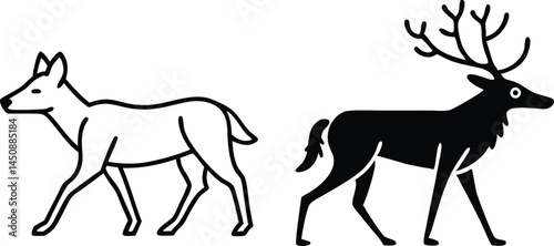 a deer and a wolf become travel companions where a.