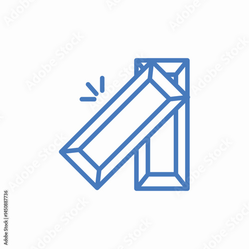 gold bar asset icon sign vector