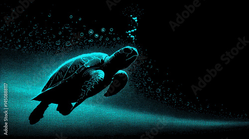 Turtle swimming underwater ocean sea life marine wildlife aquatic animal underwater photography 95