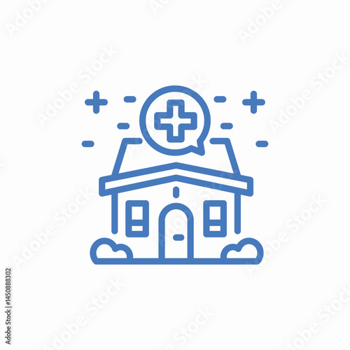 house cleaning health icon sign vector