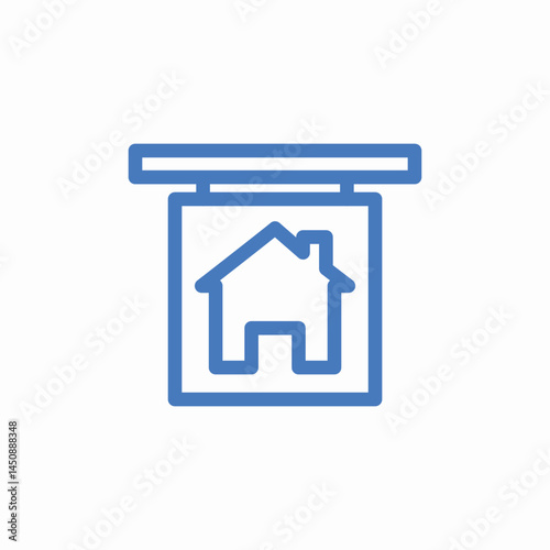 house for sale icon sign vector