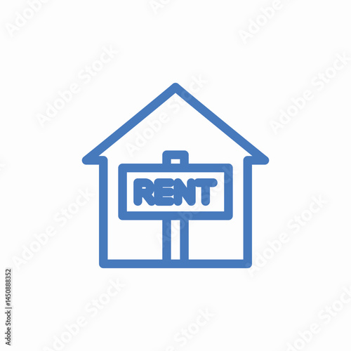 house rent sign icon sign vector