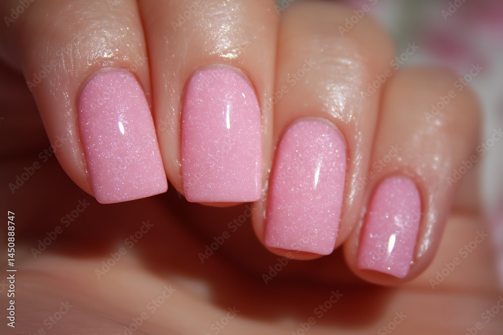 Fototapeta premium Romantic Pink Gel Close-Up Cute Shot 