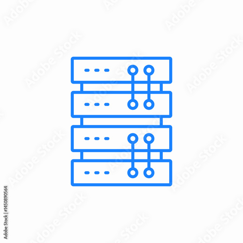 server data storage icon sign vector
