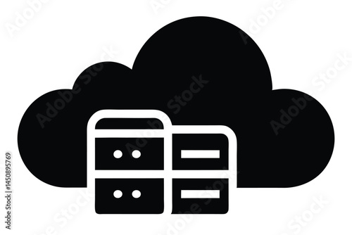 Cloud storage vector icon