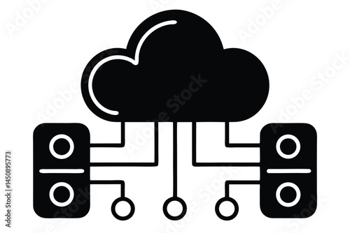 cloud deployment vector icon