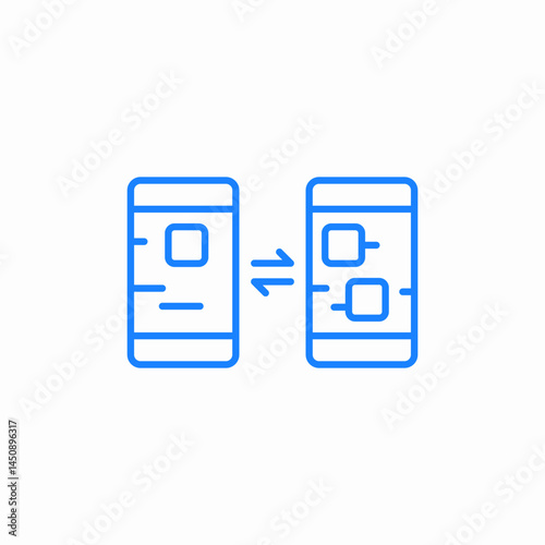 app interface switch icon sign vector