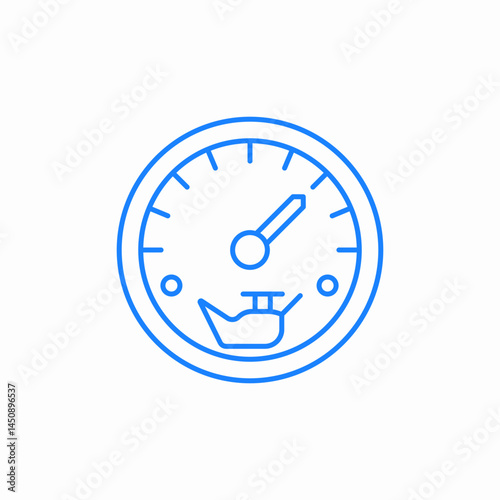 car speedometer icon sign vector