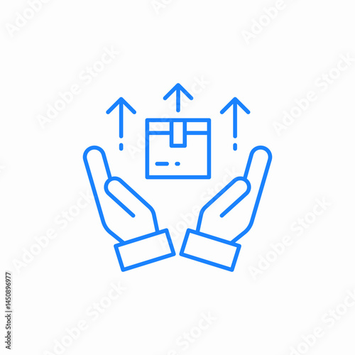 delivery service care icon sign vector