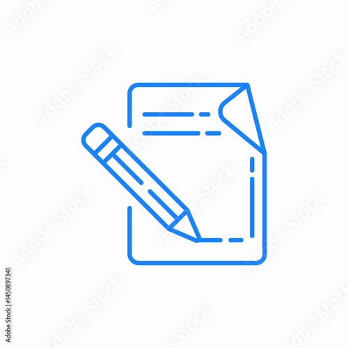 document edit icon sign vector