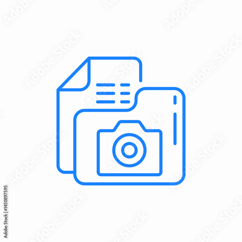 document photo folder icon sign vector