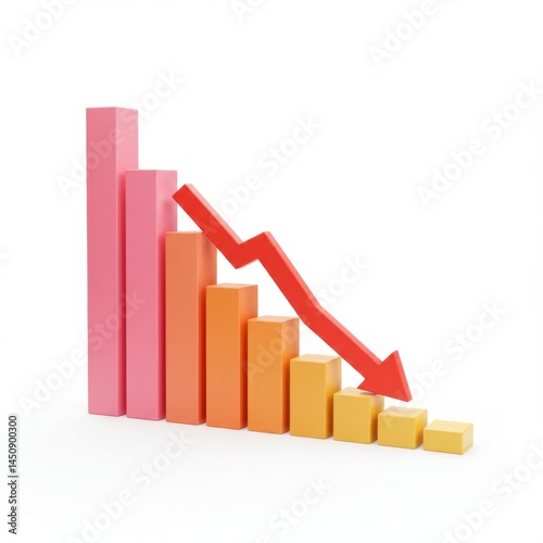 Free Download Descending trend financial chart diagram business stock decrease - GFXLoad