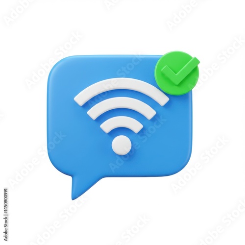 Connected wifi signal icon wireless internet access point symbol