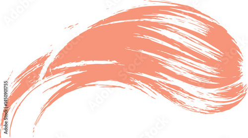 A smooth, peach-toned lipstick smear, ideal for showcasing a beauty product.