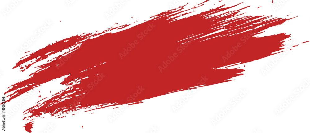A bold, sweeping red paint stroke against a white background evokes energy and movement. A bold, sweeping red paint stroke against a white background evokes energy and movement.