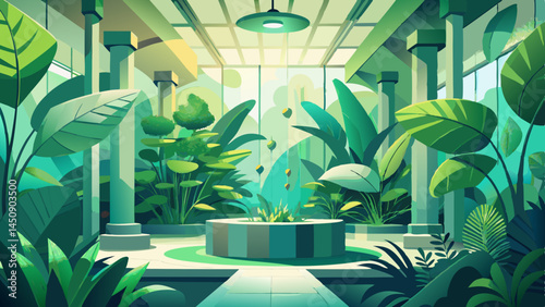 Lush greens arranged with perfect grace,
Floating gently in a weightless space.
AI-crafted, yet deeply real,
Healthy beauty in a minimalist seal.