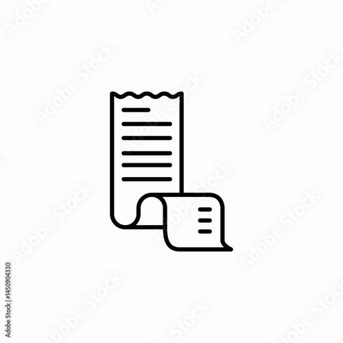 log list icon sign vector
