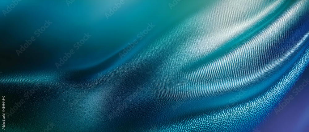 Obraz premium Abstract Teal Blue Digital Wave Design