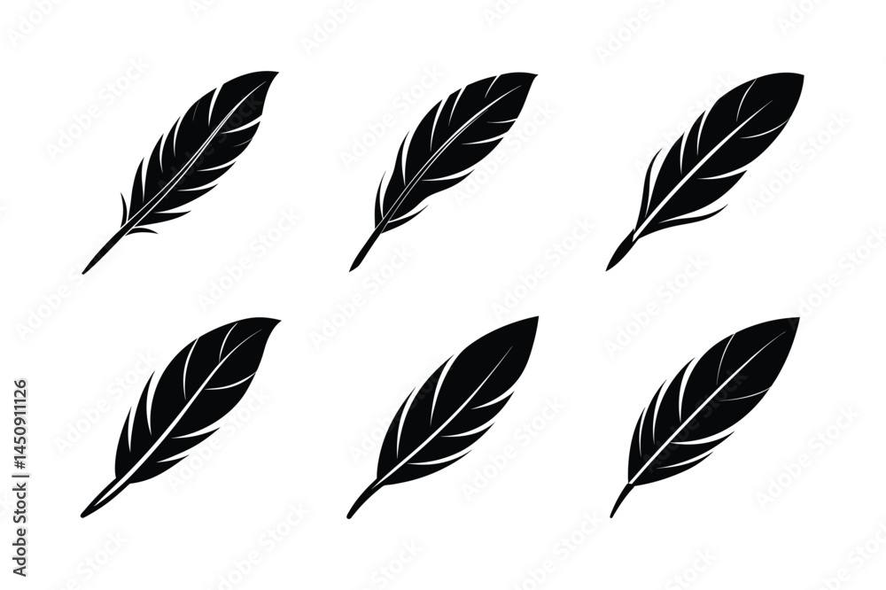bird feather icon vector subtle bird feather symbol bird feather icon vector subtle bird feather symbol