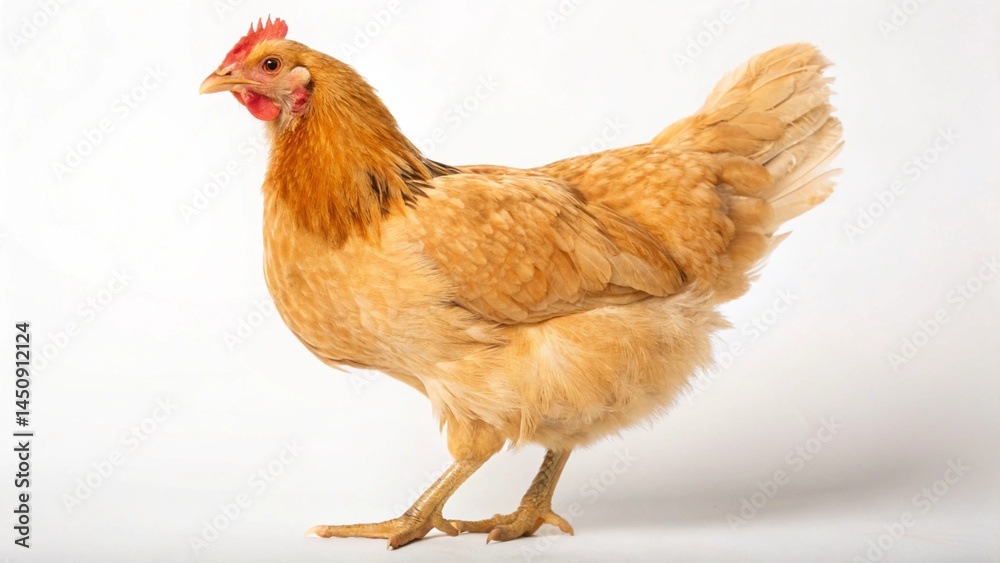 Fototapeta premium Buff Orpington Chicken on studio background