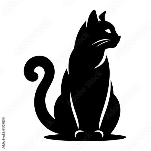 Cat silhouette bundle vector design