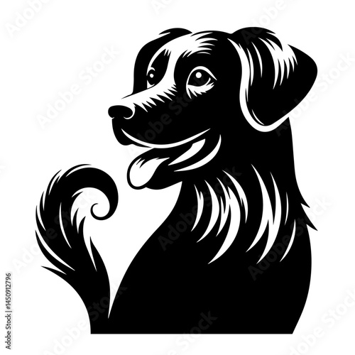 Wallpaper Mural Dog silhouette bundle vector design Torontodigital.ca