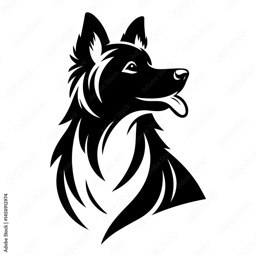 Naklejka premium Dog silhouette bundle vector design