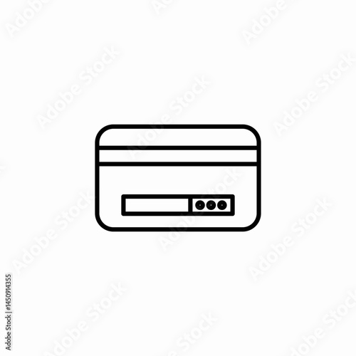 credit card icon sign vector