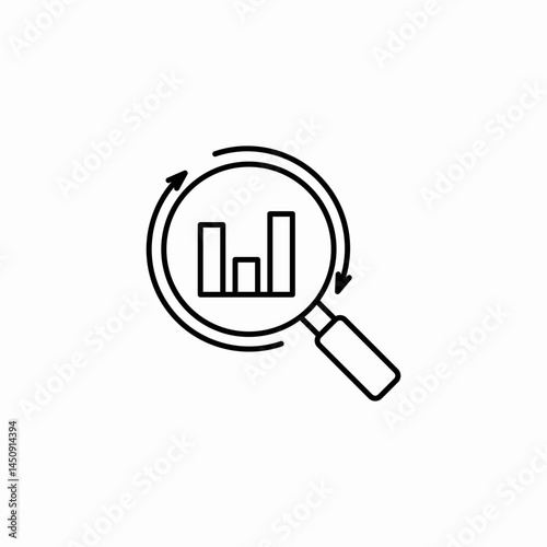 data analysis icon sign vector