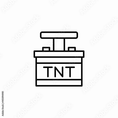 explosive tnr icon sign vector