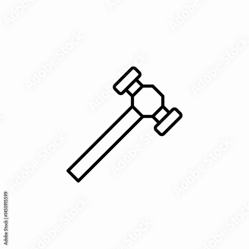 hammer tool icon sign vector