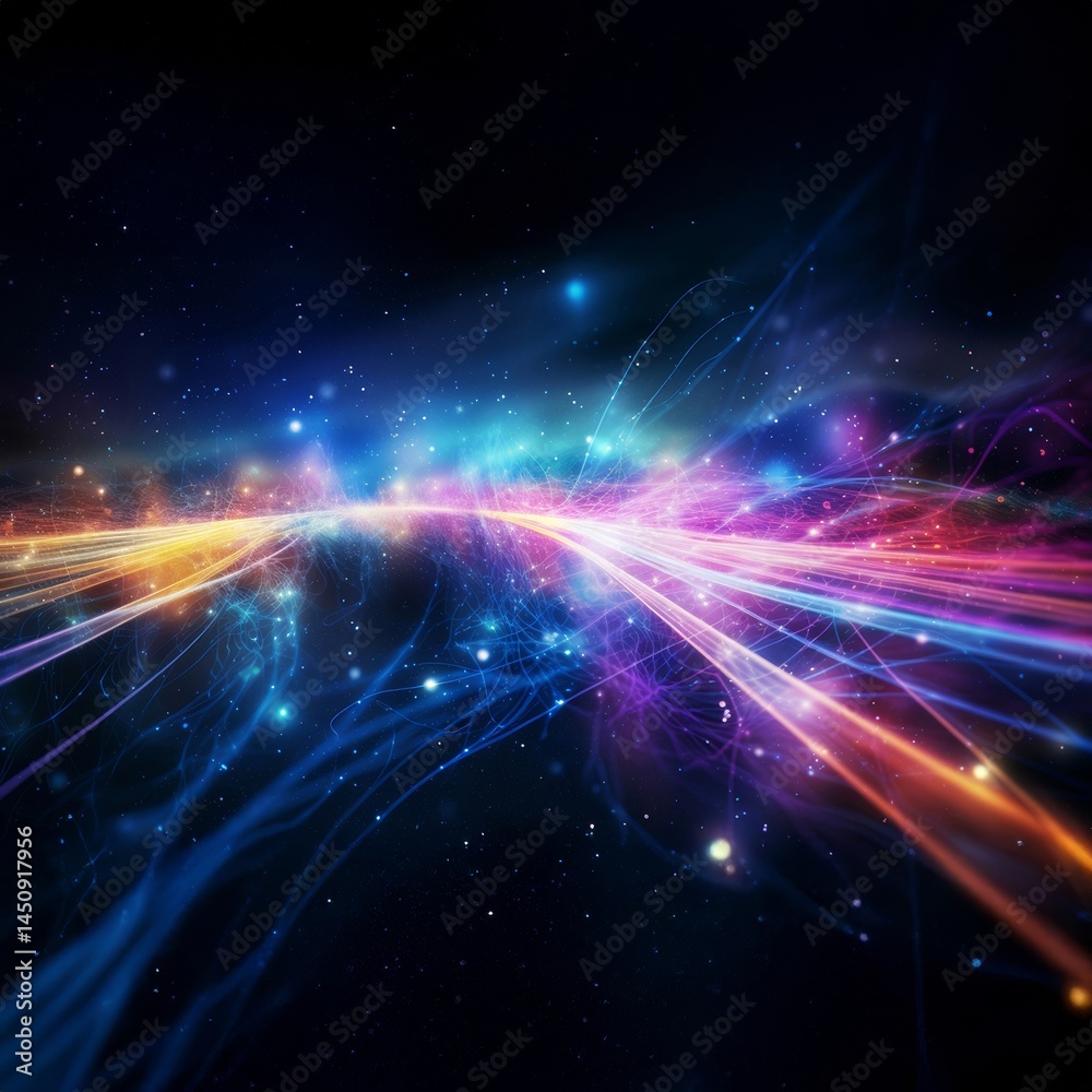 Fototapeta premium Colorful Abstract Energy Flow