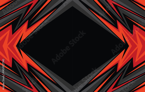 Abstract background with geometric spike line pattern and with some copy space area