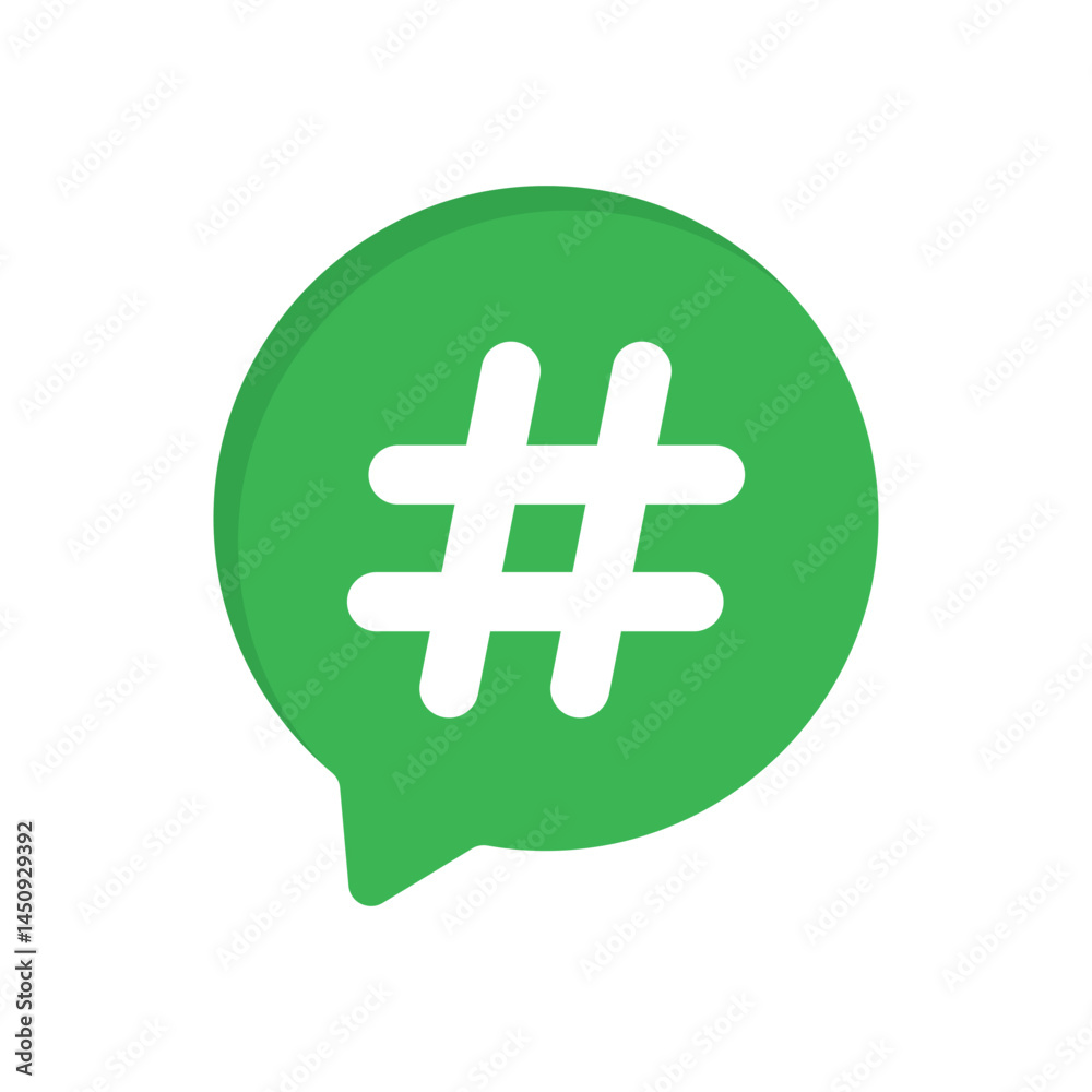 Obraz premium Hashtag Vector icon