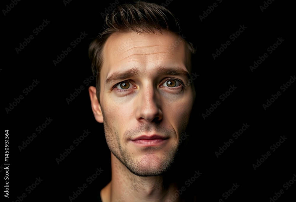 Fototapeta premium Male portrait with neutral expression