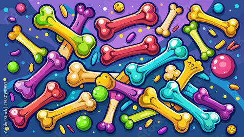 Little bones in colors bright,
Packed with health and pure delight.
Each crunchy piece a tasty prize,
For wagging tails and sparkling eyes.

