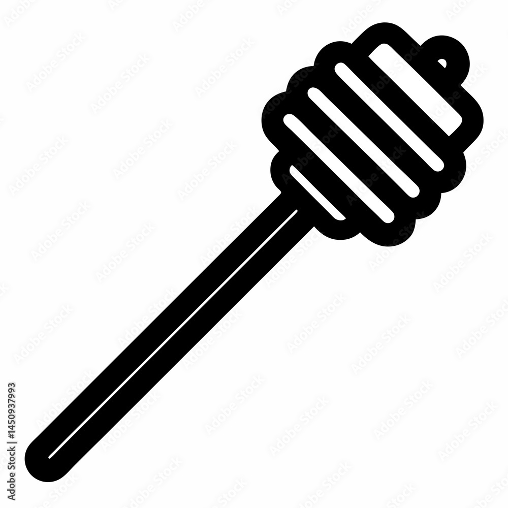 Honey Dipstick Vector Icon for Food, Sweet, Nectar, Natural Sweetener Graphics Honey Dipstick Vector Icon for Food, Sweet, Nectar, Natural Sweetener Graphics