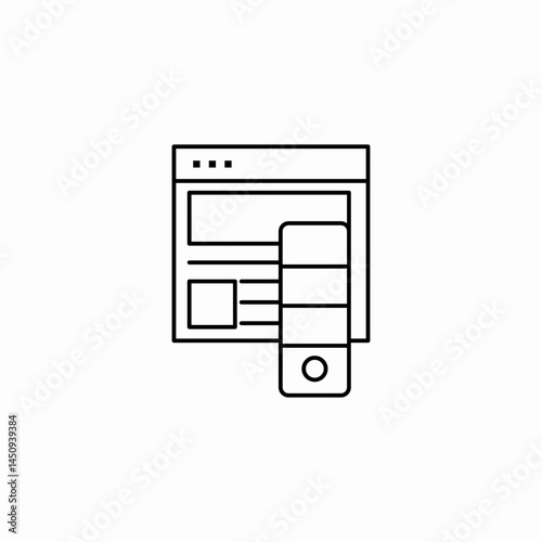 content control icon sign vector
