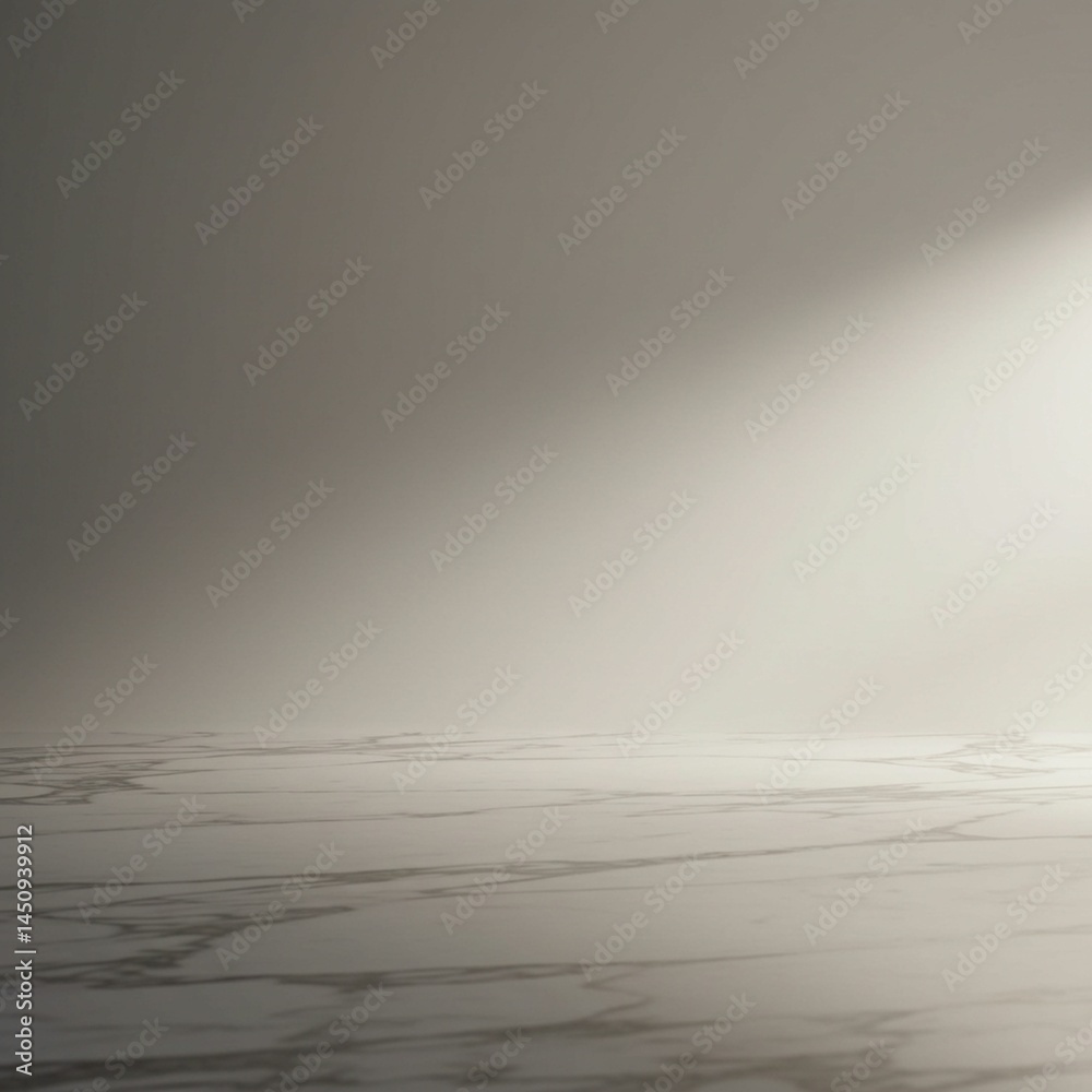 Fototapeta premium Muted Grayscale Image with Hazy Light-Grey Background and Dark Grey Square Swatch