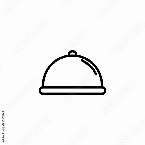 dish cover icon sign vector