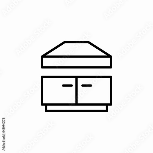 extractor kitche hood icon sign vector