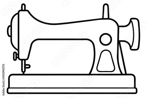 sewing machine clip art vector illustration
