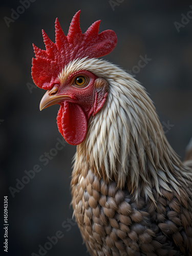 Wallpaper Mural High Definition Visual of Wyandotte Chicken in Studio  Farm Animal Portrait Torontodigital.ca