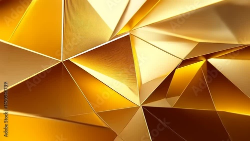 Abstract golden geometric shapes (1)
