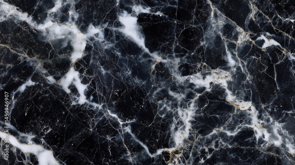 Naklejka premium Black And White Marble Texture Background
