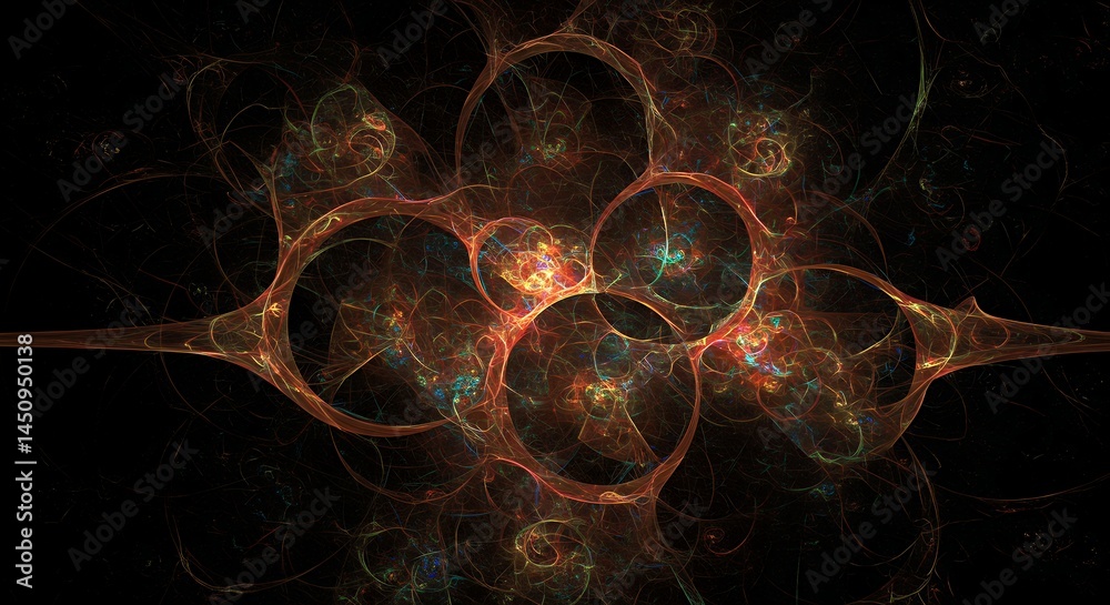 Naklejka premium Abstract circles design