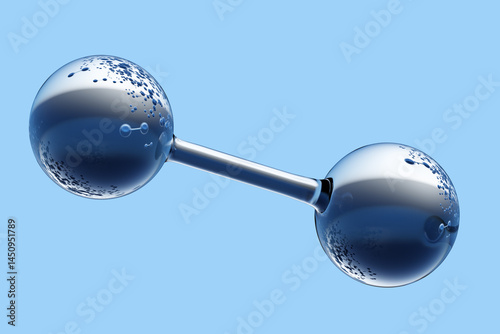 Close-up of a shiny hydroge...