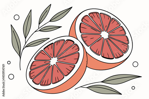 15 Slice of blood orange, vibrant red flesh, citrus cross-section, white background, high detail, macro photography, flat lay, food photography, circular shape, organic texture, fresh fruit, botanical